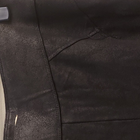 DEMOCRACY Glider Black Faux Leather Look Pull On Leggings - Picture 5 of 13